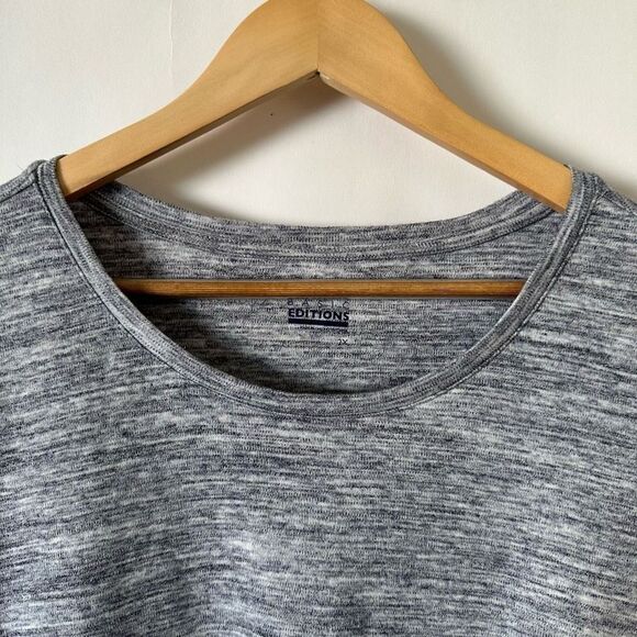 Basic Editions Gray Short Sleeve Tee - Picture 13 of 13